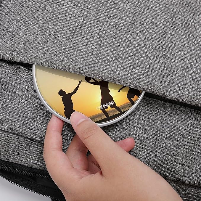 Playing Basketball at Sunset Wireless Charger Anti-Slip Wireless Charging Pad Slim Charger Mat for Men Women
