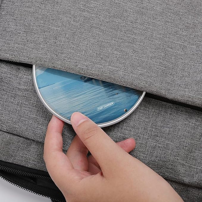 Lake Geneva Switzerland Wireless Charger Fast Wireless Charging Pad with USB Cable 10W Anti-Slip Magnetic Wireless Charger Portable Slim Charger Puck Travel Charging Station