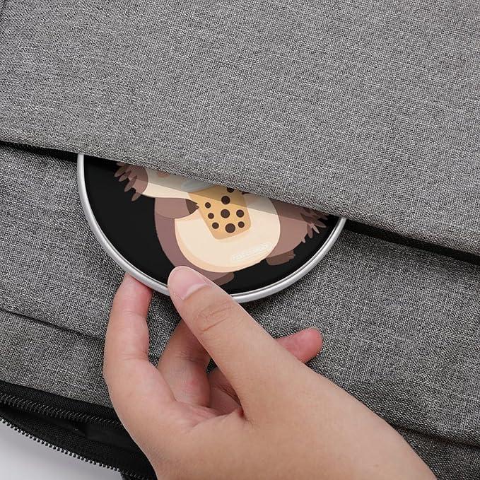 Hedgehog Drinking Milk Tea Phone Charger Magnetic Charging Pad Anti-Slip with USB Cable