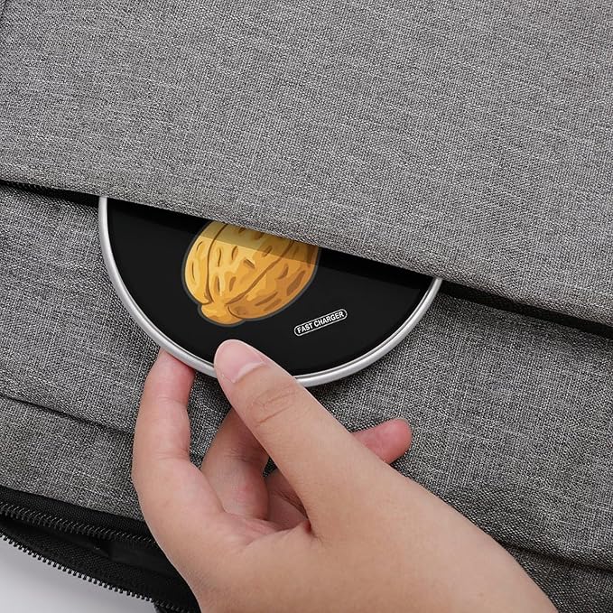 Peanut Nut Fast Portable Charger 10W Funny Graphic Phone Charging Pad with USB Cable