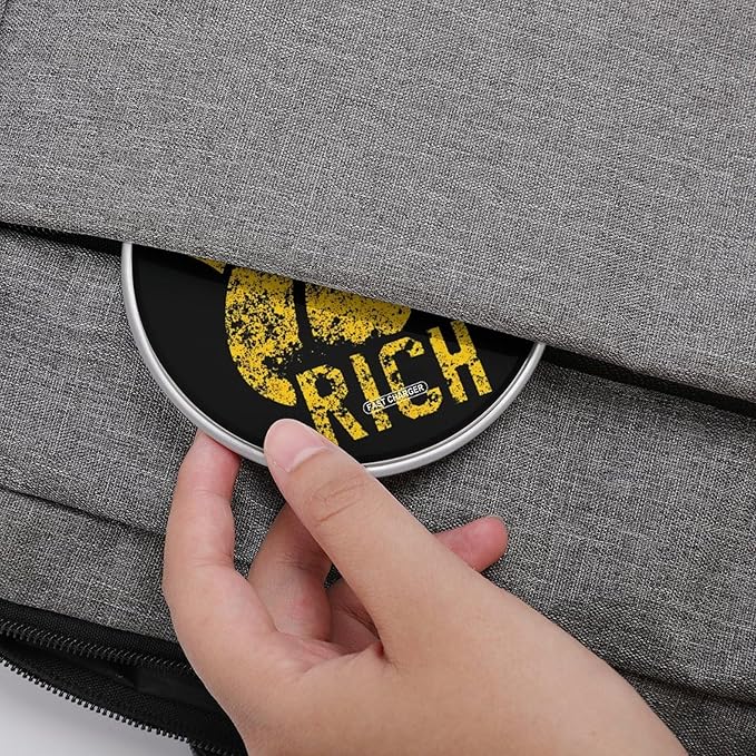 Eat The Rich Fast Portable Charger 10W Funny Graphic Phone Charging Pad with USB Cable