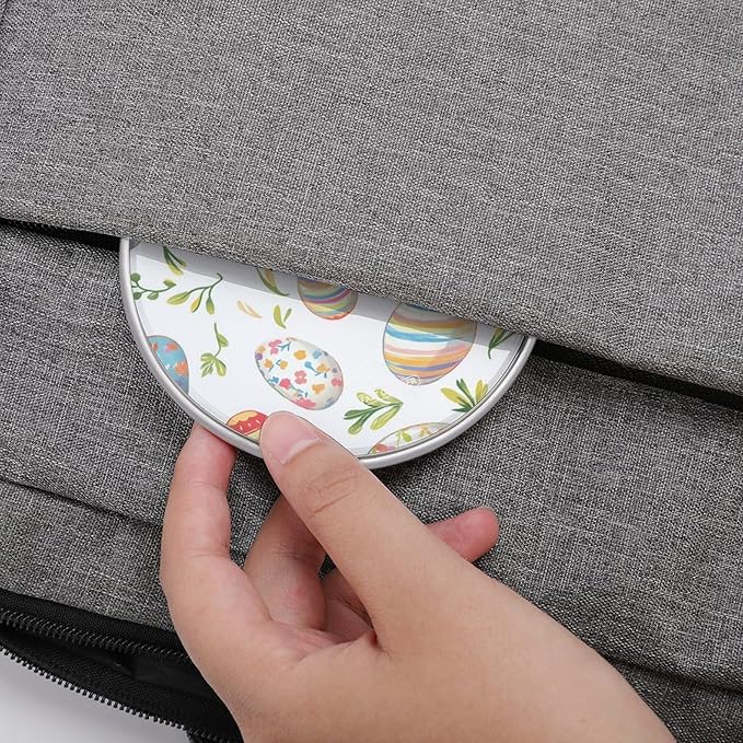 Colorful Stripes Floral Easter Eggs Phone Charger Magnetic Charging Pad Anti-Slip with USB Cable