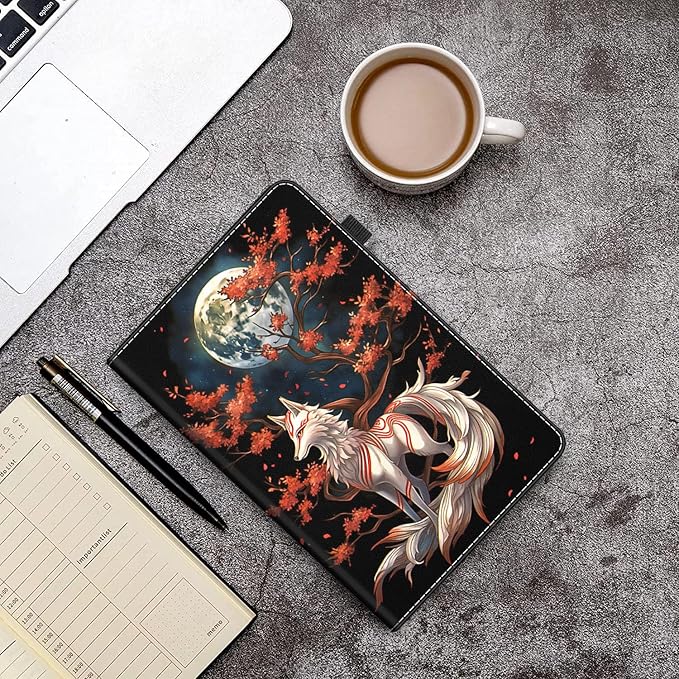 Tablet Case for All-New Amazon Fire HD 8 and Fire HD 8 Plus (10th Gen 2020 &amp 12th Gen 2022) Slim Folding Stand Cover with Auto Wake/Sleep Fox