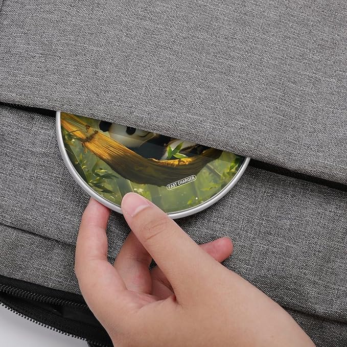 Cute Panda Wireless Charger Anti-Slip Wireless Charging Pad Slim Charger Mat for Men Women
