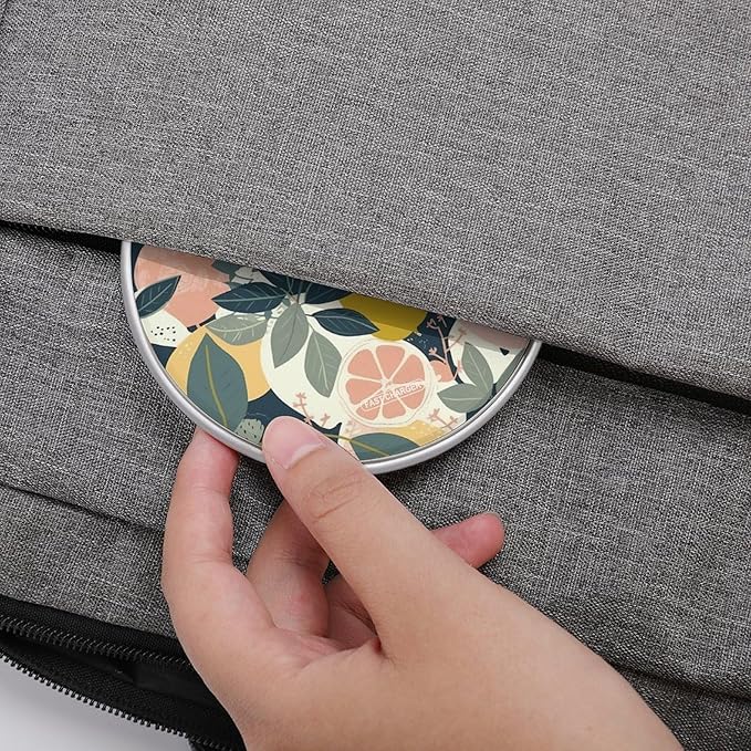 Lemon Citrus Pattern Wireless Charger Fast Wireless Charging Pad with USB Cable 10W Anti-Slip Magnetic Wireless Charger Portable Slim Charger Puck Travel Charging Station
