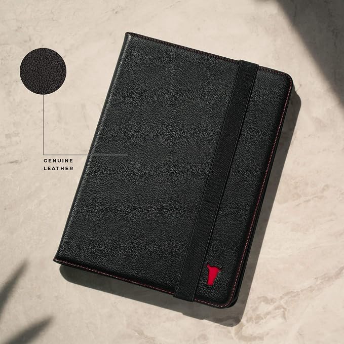 Black with Red Stitching
