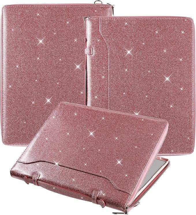 E NET-CASE Glittering PU Leather Case for Remarkable 2 Tablet 10.3 inch (2020 Released) Business Handheld Design Cover for Remarkable 2 Digital Paper with Zipper &amp Pen Holder (Starry Night Pink)