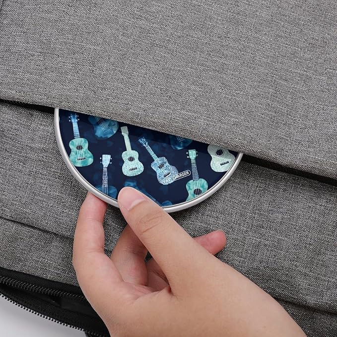 Ukuleles Guitar Tie Dye Fast Portable Charger 10W Funny Graphic Phone Charging Pad with USB Cable