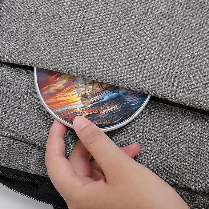 Sunset Sailboat Wireless Charger Anti-Slip Wireless Charging Pad Slim Charger Mat for Men Women