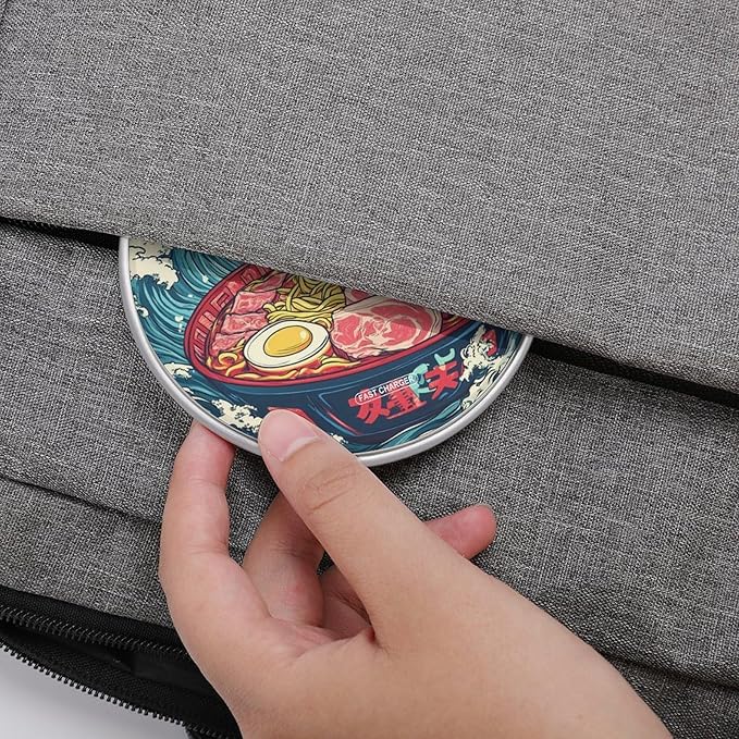 Ramen Chicken Flavor Noodle Soup Wireless Charger Anti-Slip Wireless Charging Pad Slim Charger Mat for Men Women