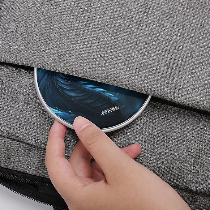 Cyan Dragon Wireless Charger Fast Wireless Charging Pad with USB Cable 10W Anti-Slip Magnetic Wireless Charger Portable Slim Charger Puck Travel Charging Station