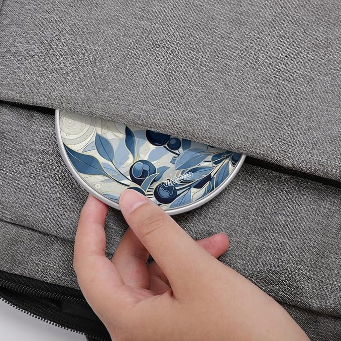 Field of Blueberries Wireless Charger Fast Wireless Charging Pad with USB Cable 10W Anti-Slip Magnetic Wireless Charger Portable Slim Charger Puck Travel Charging Station
