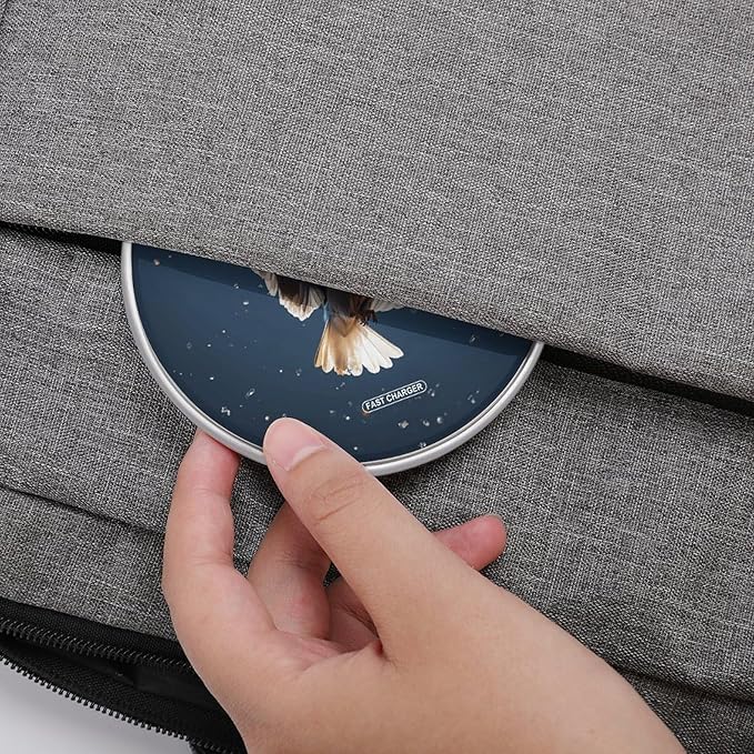 Bird Migration Wireless Charger Fast Wireless Charging Pad with USB Cable 10W Anti-Slip Magnetic Wireless Charger Portable Slim Charger Puck Travel Charging Station