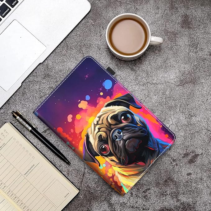 Case for All-New Amazon Kindle Fire HD 10 and Fire HD 10 Plus Tablet (13th/11th Generation 2023/2021 Release) 10.1 Slim Folding Stand Cover with Auto Wake/Sleep Colorful Cute Bulldog