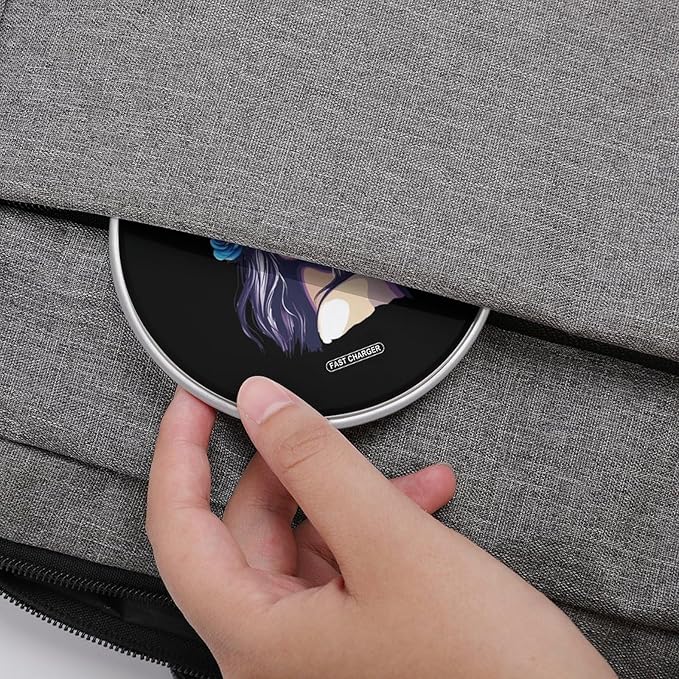 Women and Rose Wireless Charger Anti-Slip Wireless Charging Pad Slim Charger Mat for Men Women