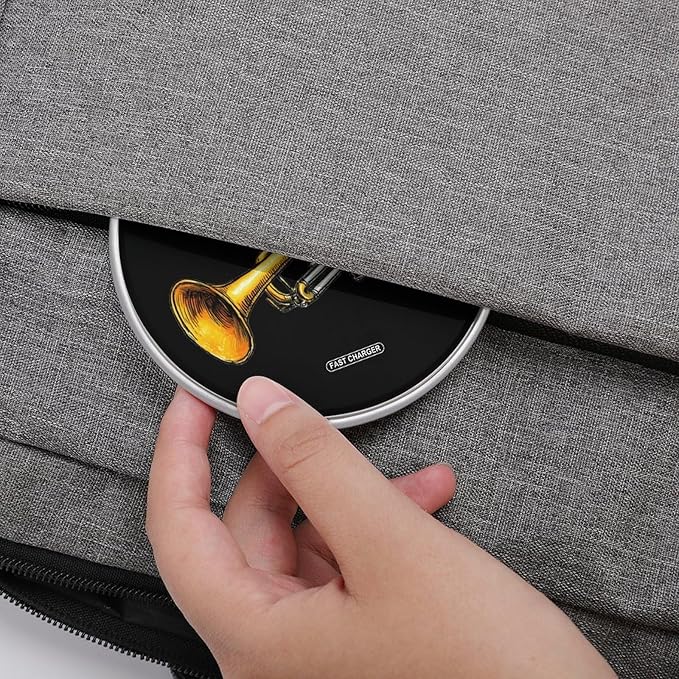 Trumpet Mnusic Instrument Fast Portable Charger 10W Funny Graphic Phone Charging Pad with USB Cable