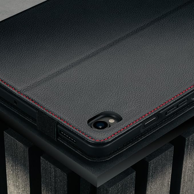 TORRO Leather Case Compatible with Samsung Galaxy Tab S11 – Premium Leather Galaxy Tab S11 2025 11” Case with Stand Function (Black)