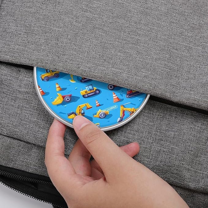 Construction Excavator Wireless Charger Anti-Slip Wireless Charging Pad Slim Charger Mat for Men Women
