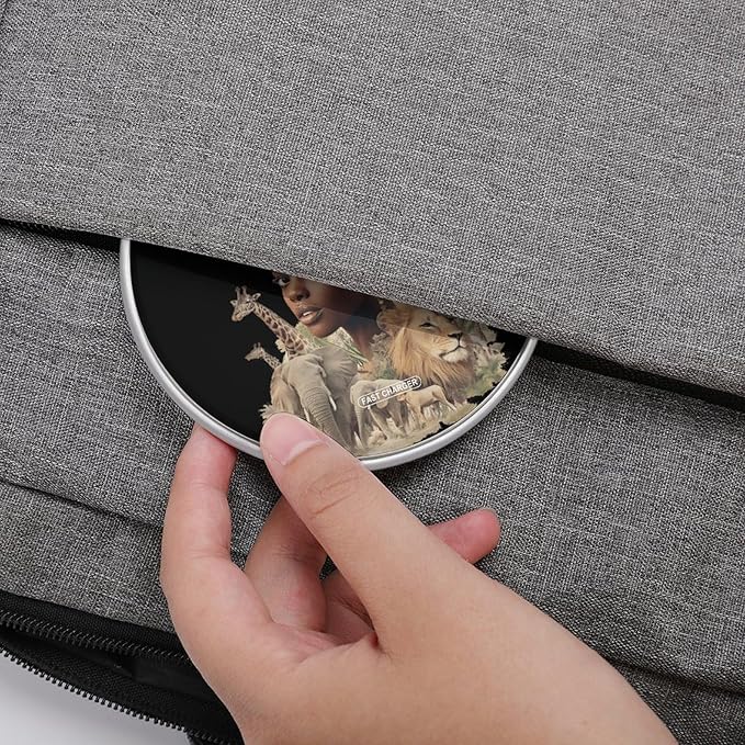African Woman Foods Animals Phone Charger Magnetic Charging Pad Anti-Slip with USB Cable