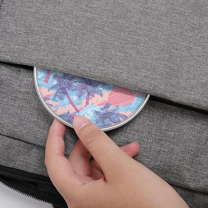 Palms Trees Ocean Wave Sun Clouds Phone Charger Magnetic Charging Pad Anti-Slip with USB Cable