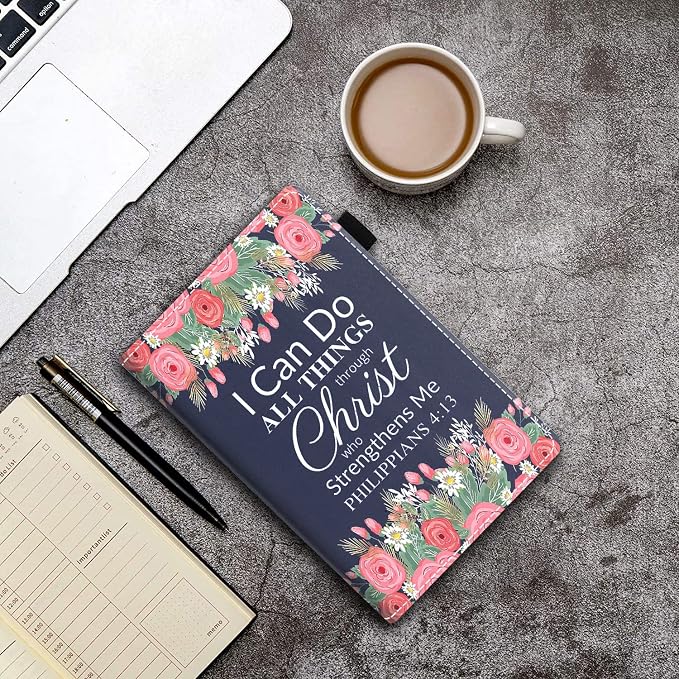 Floral Quote Bible Verse Philippians 4-13