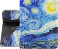 Berkin Arts for iPad (A16) 11th Generation 11 Inch 2025 iPad 10th Generation 10.9 inch 2022 Folio Case Premium Leather Cover Post-Impressionism Blue Lightweight (The Starry Night by Van Gogh)
