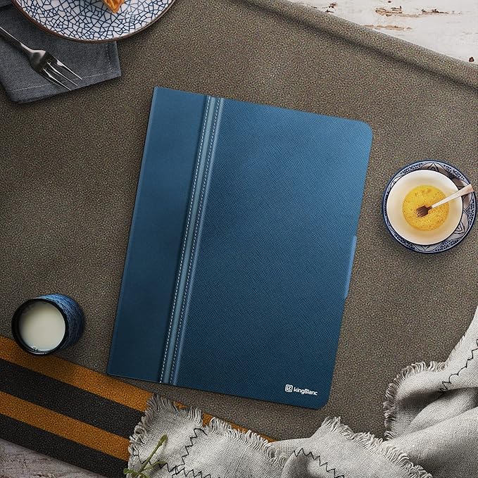 KingBlanc for iPad mini 7 (A17 Pro) Case iPad mini 7th/6th Generation Case (2024/2021 8.3-inch) with Pencil Holder PU Leather Stand Cover Auto Sleep/Wake Multi-Angle for Viewing/Typing Blue
